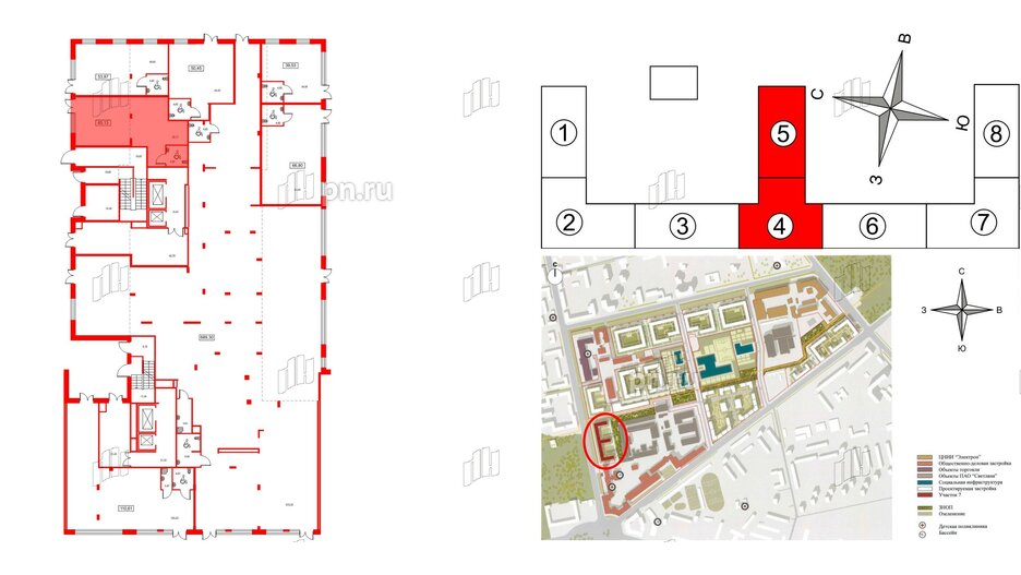 Помещение в ЖК ID Светлановский, 66.1 м², 1 этаж