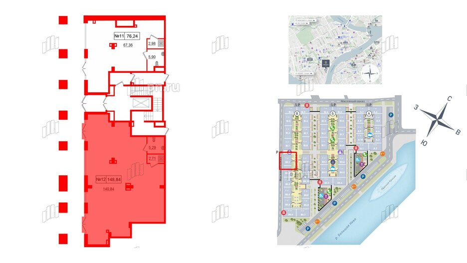Помещение в ЖК Imperial Club, 148.84 м², 1 этаж