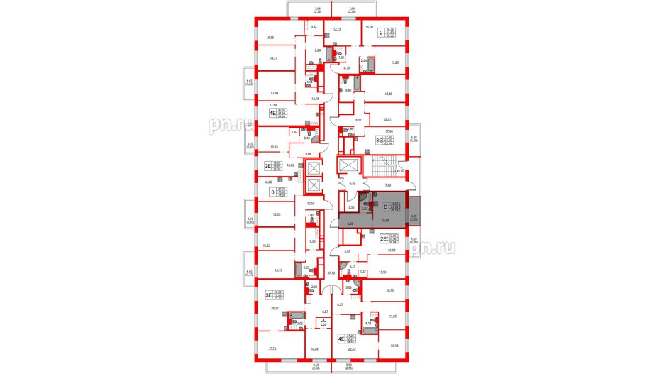 Квартира в ЖК FRIENDS, студия, 25.6 м², 25 этаж