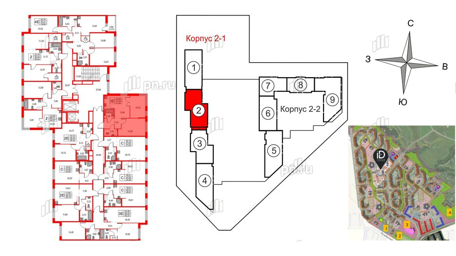 Квартира в ЖК iD Murino III, студия, 23.85 м², 3 этаж