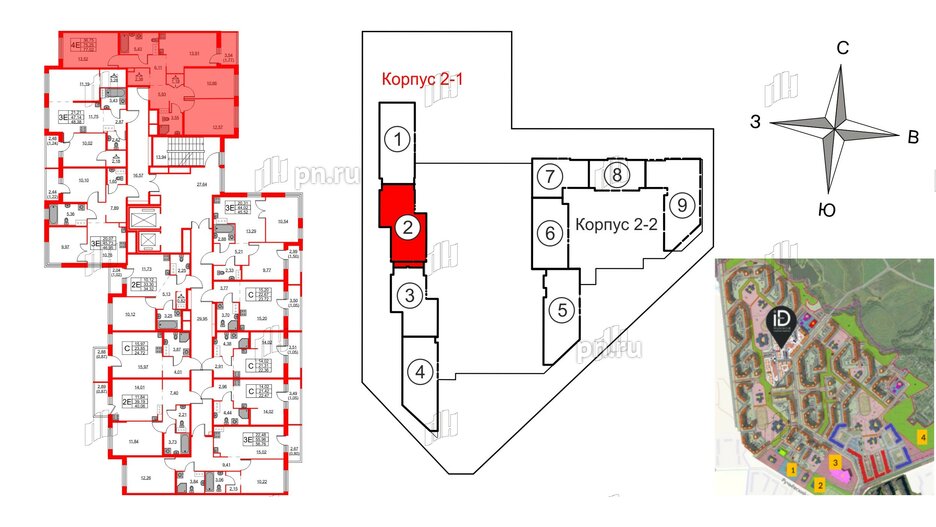 Квартира в ЖК iD Murino III, студия, 23.72 м², 4 этаж