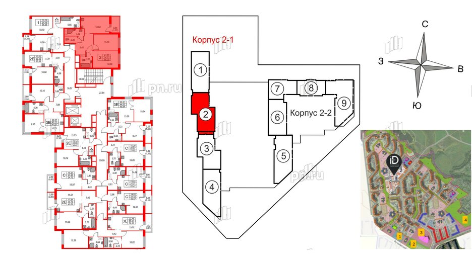 Квартира в ЖК iD Murino III, студия, 23.82 м², 7 этаж