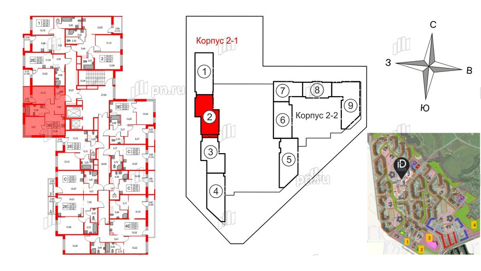 Квартира в ЖК iD Murino III, студия, 23.82 м², 12 этаж