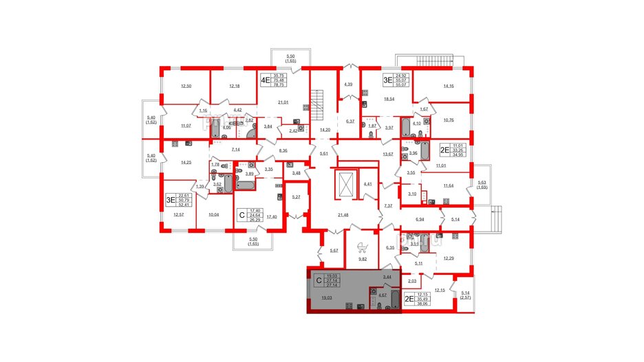 Квартира в ЖК «IQ», студия, 27.14 м², 1 этаж