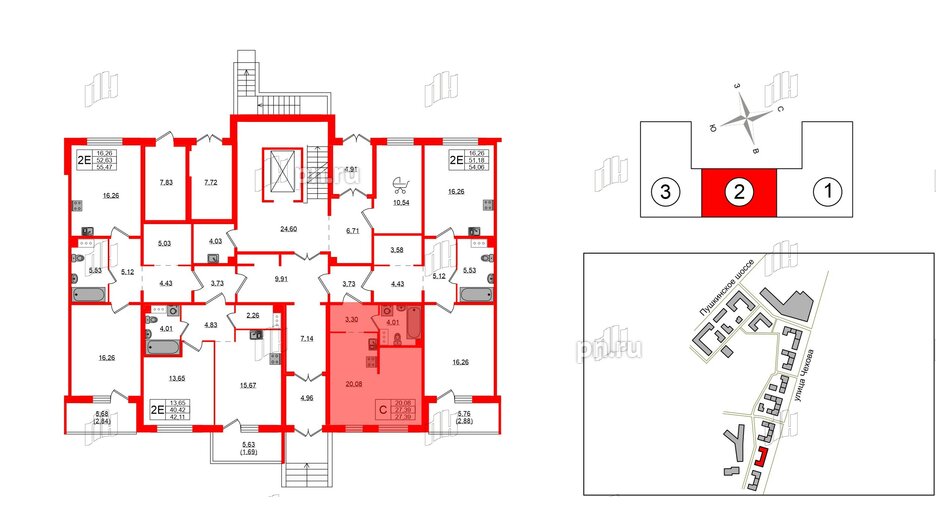 Квартира в ЖК «IQ», студия, 27.39 м², 1 этаж