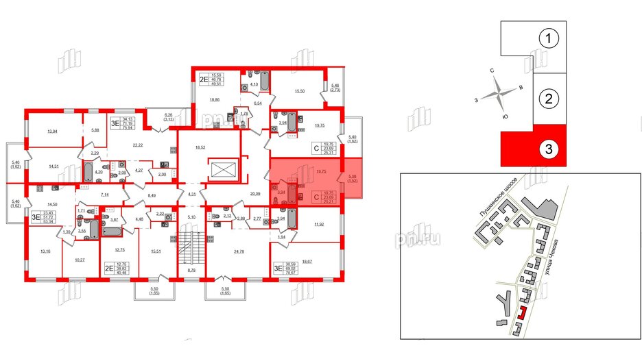 Квартира в ЖК «IQ», студия, 25.31 м², 9 этаж