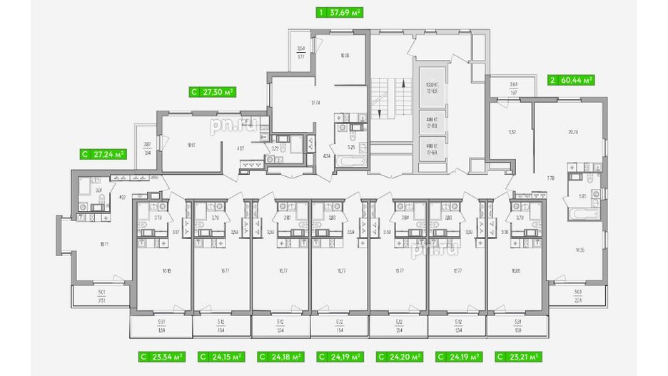 Квартира в ЖК Simple, студия, 29.27 м², 11 этаж