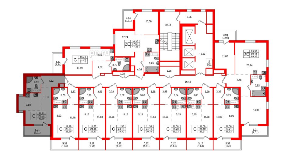 Квартира в ЖК Simple, студия, 29.31 м², 7 этаж