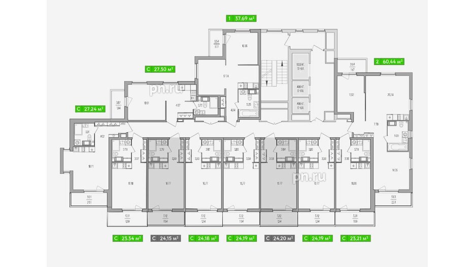 Квартира в ЖК Simple, студия, 29.31 м², 8 этаж