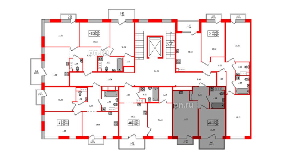 Квартира в ЖК Plus Пулковский, 1 комнатная, 37.33 м², 5 этаж