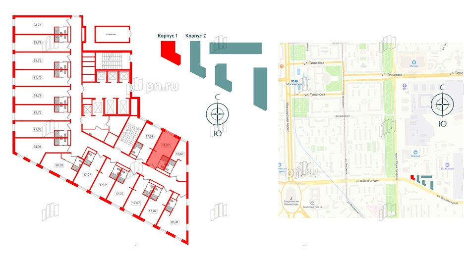 Апартаменты в ЖК Вертикаль на Московской (корп.1), студия, 16.7 м², 26 этаж