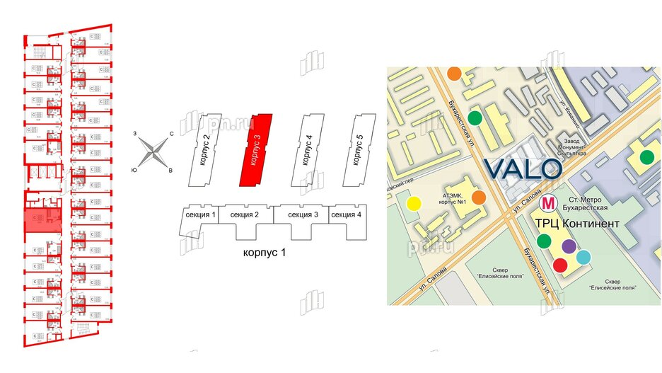 Апартаменты в ЖК VALO, студия, 36.35 м², 3 этаж