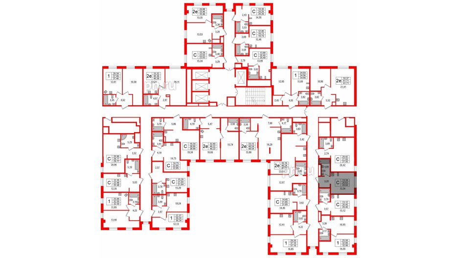 Апартаменты в ЖК ZOOM Черная речка, студия, 20.63 м², 12 этаж