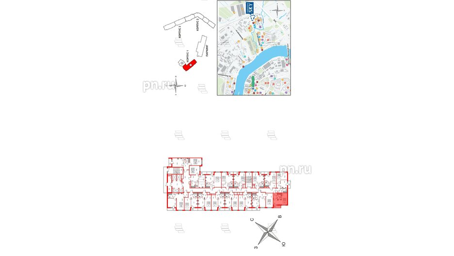 Квартира в ЖК Аквилон Sky, студия, 28.7 м², 6 этаж