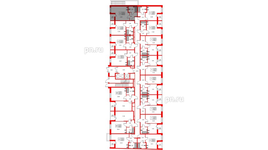 Квартира в ЖК Аквилон ZALIVE, студия, 32.19 м², 1 этаж