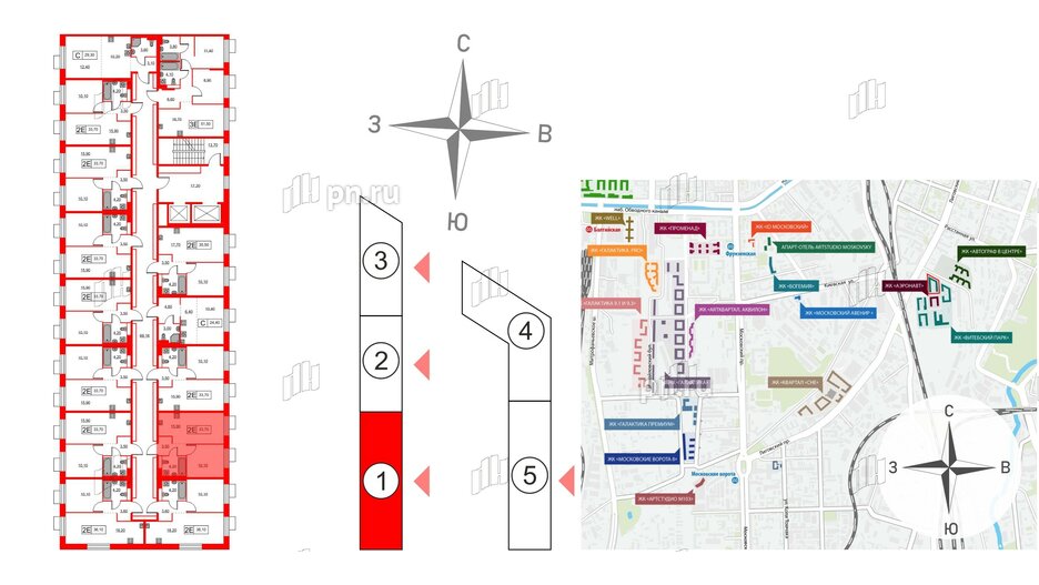 Квартира в ЖК Аэронавт, 1 комнатная, 33.7 м², 13 этаж