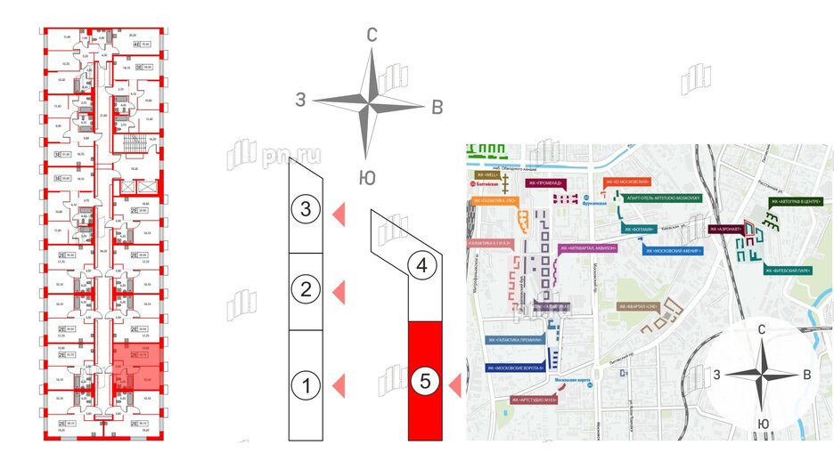 Квартира в ЖК Аэронавт, 1 комнатная, 33.7 м², 2 этаж