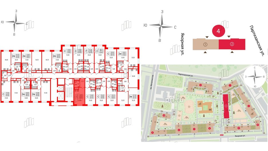 Квартира в ЖК Большая Охта, студия, 22.8 м², 9 этаж