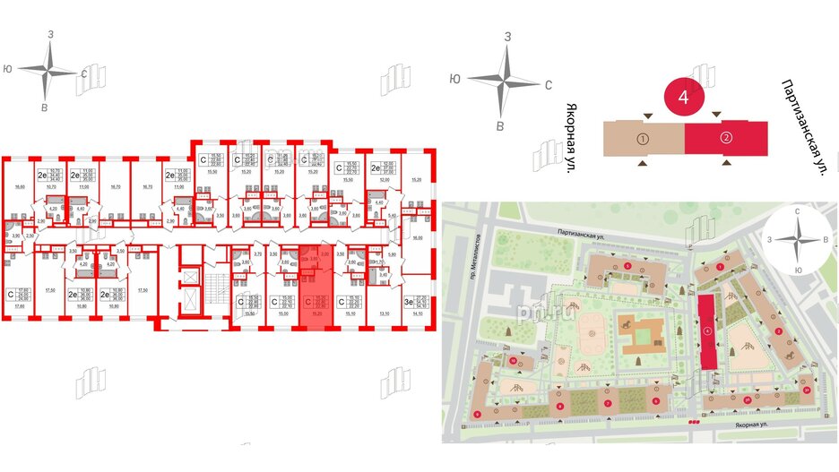 Квартира в ЖК Большая Охта, студия, 22.8 м², 9 этаж