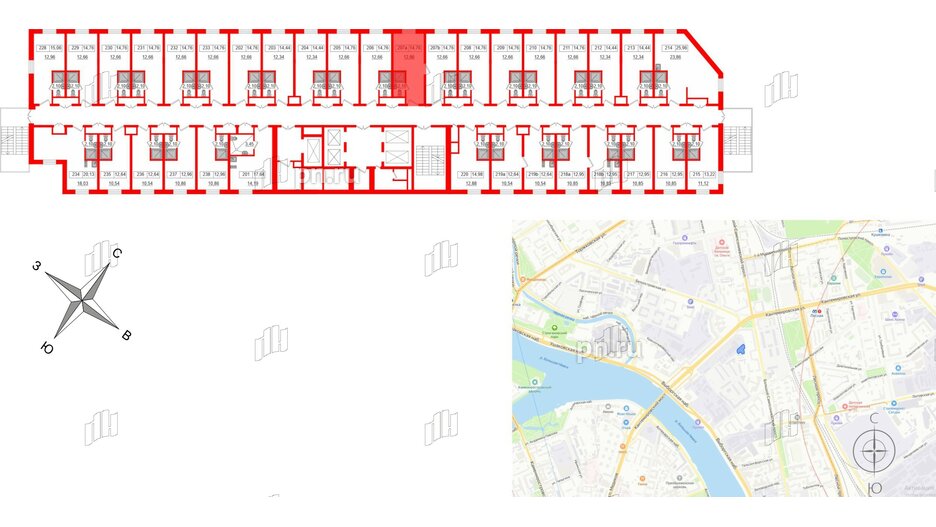 Апартаменты в ЖК Вертикаль на Лесной, студия, 14.8 м², 2 этаж