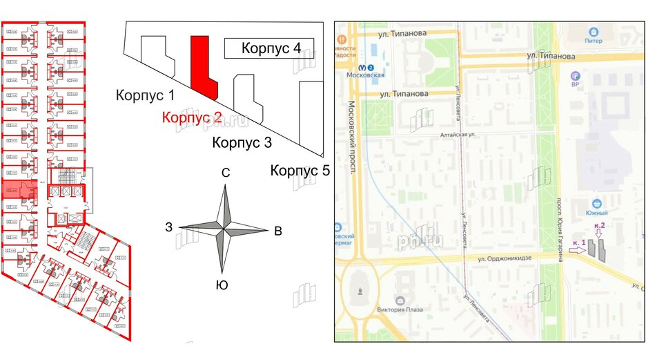 Апартаменты в ЖК Вертикаль на Московской (корп.2), студия, 16.94 м², 11 этаж