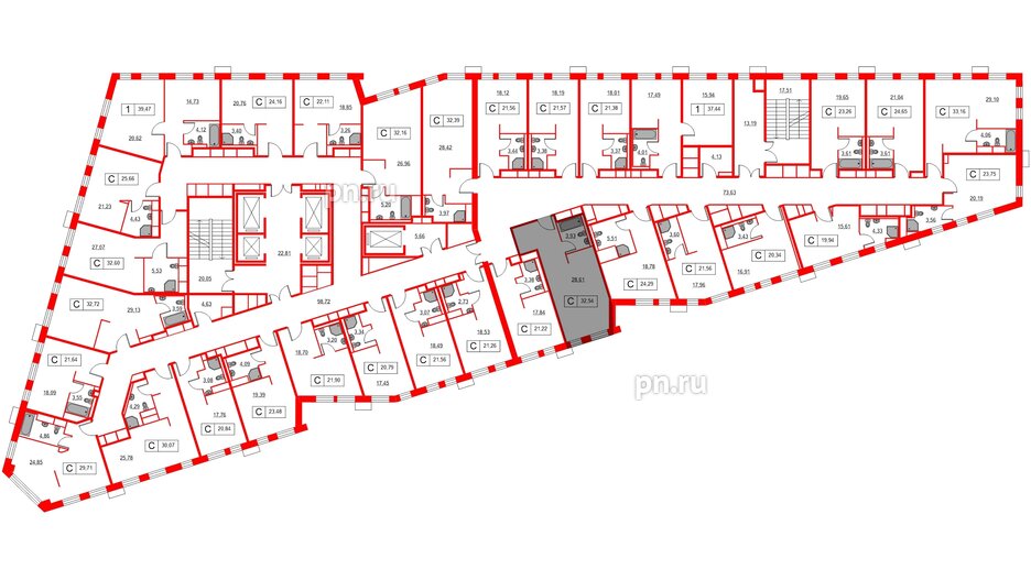 Апартаменты в ЖК Вольта, студия, 32.54 м², 8 этаж