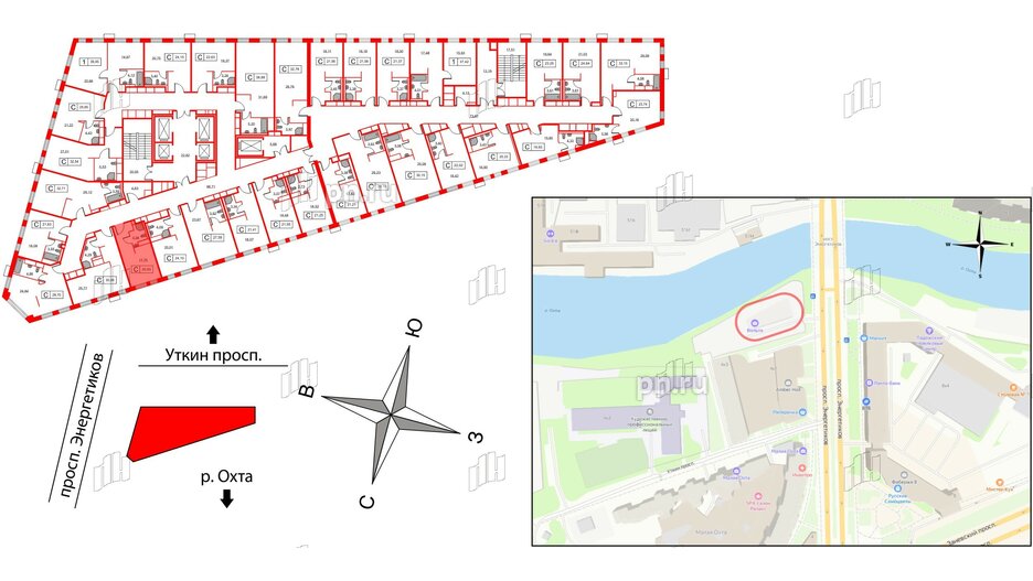 Апартаменты в ЖК Вольта, студия, 20.83 м², 2 этаж