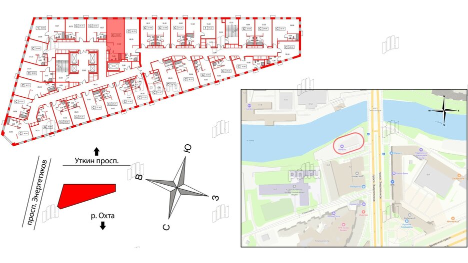 Апартаменты в ЖК Вольта, студия, 36.89 м², 2 этаж