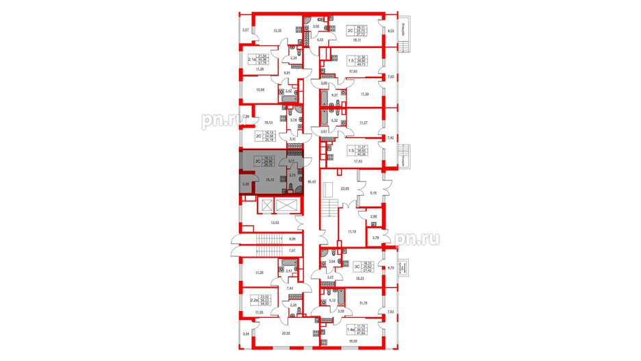 Квартира в ЖК «Город звёзд», студия, 24.98 м², 1 этаж