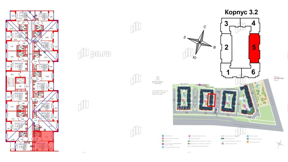 Квартира в ЖК 'Дворцовый фасад', 1 комнатная, 33.15 м², 4 этаж