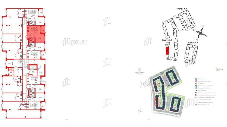 Квартира в ЖК 'Дворцовый фасад', 1 комнатная, 33.22 м², 1 этаж