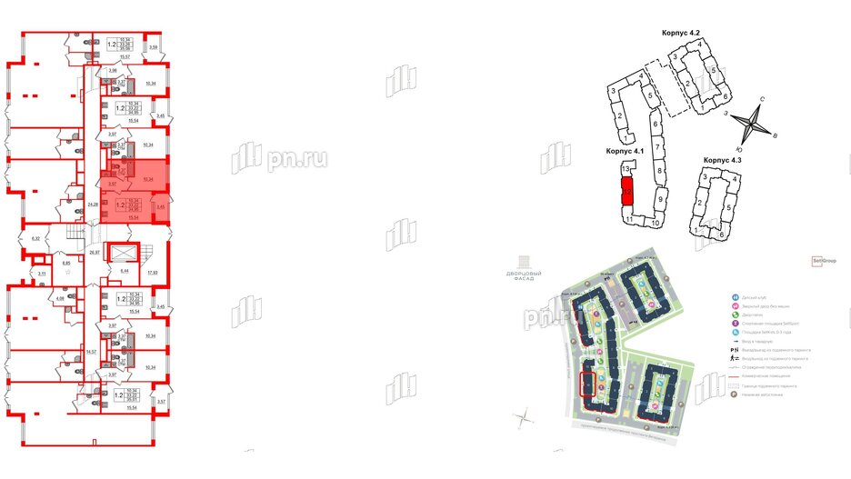 Квартира в ЖК 'Дворцовый фасад', 1 комнатная, 33.22 м², 1 этаж