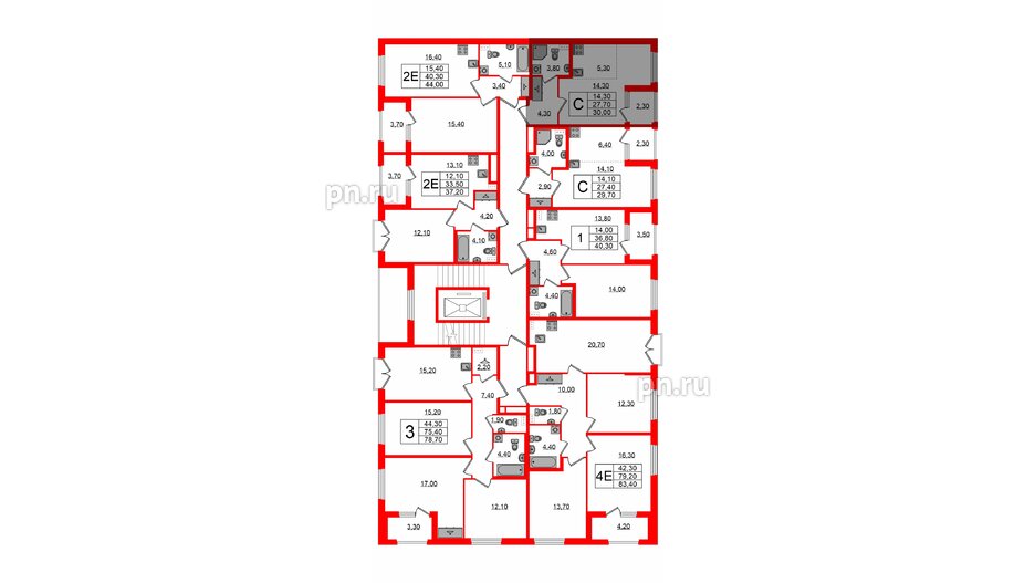 Квартира в ЖК Дубровский, студия, 30 м², 2 этаж