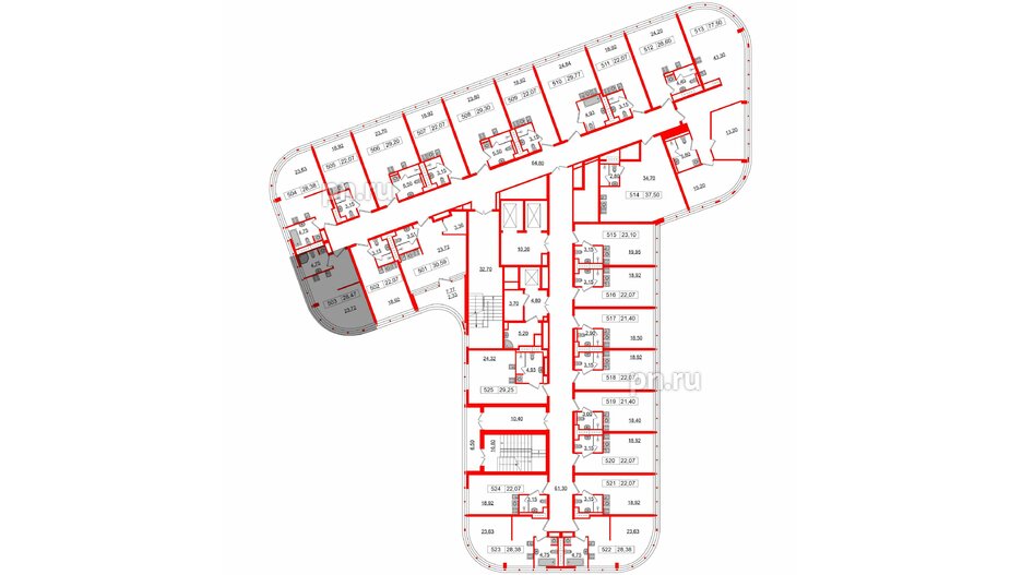 Апартаменты в ЖК Апарт-отель GloraX Заневский, студия, 28.47 м², 5 этаж