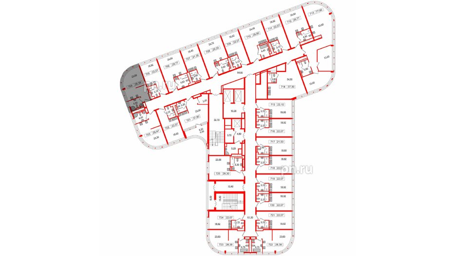 Апартаменты в ЖК Апарт-отель GloraX Заневский, студия, 28.38 м², 7 этаж