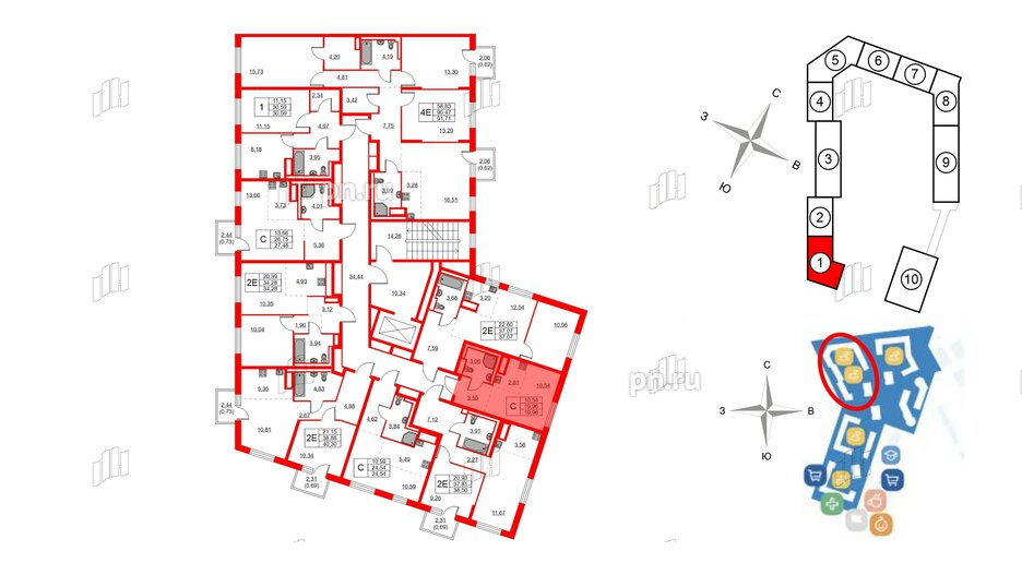 Квартира в ЖК Квартал Лаголово, студия, 19.96 м², 5 этаж