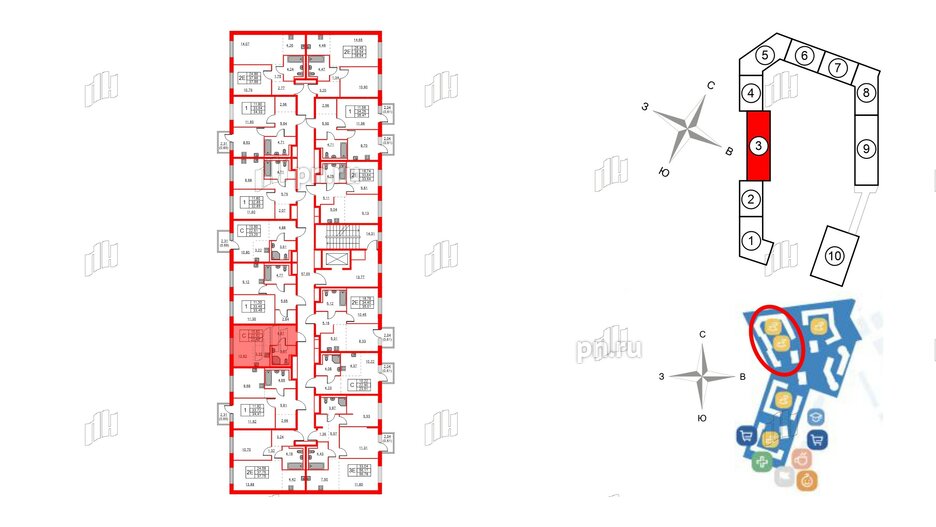 Квартира в ЖК Квартал Лаголово, студия, 22.52 м², 2 этаж