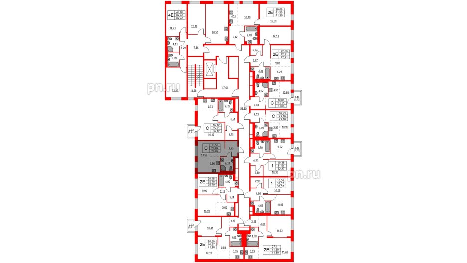 Квартира в ЖК Квартал Лаголово, студия, 26.02 м², 2 этаж