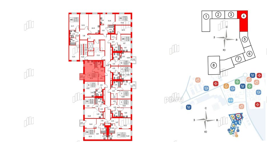 Квартира в ЖК Квартал Лаголово, студия, 35.83 м², 4 этаж