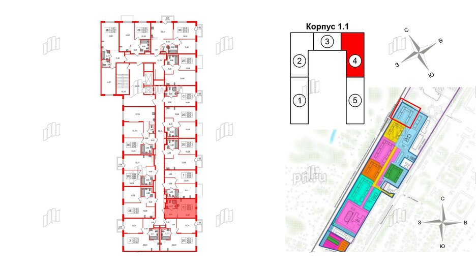 Квартира в ЖК Квартал Торики, студия, 20.35 м², 7 этаж