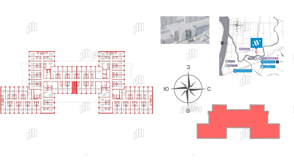 Апартаменты в ЖК Ladozhsky Avenir, студия, 26.08 м², 11 этаж