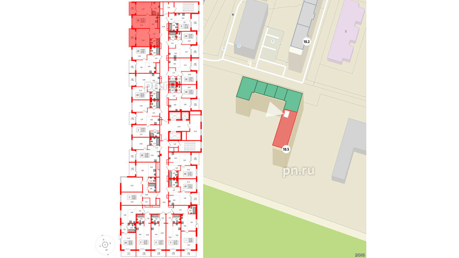 Квартира в ЖК «ЛесАрт», 2 комнатная, 62 м², 11 этаж