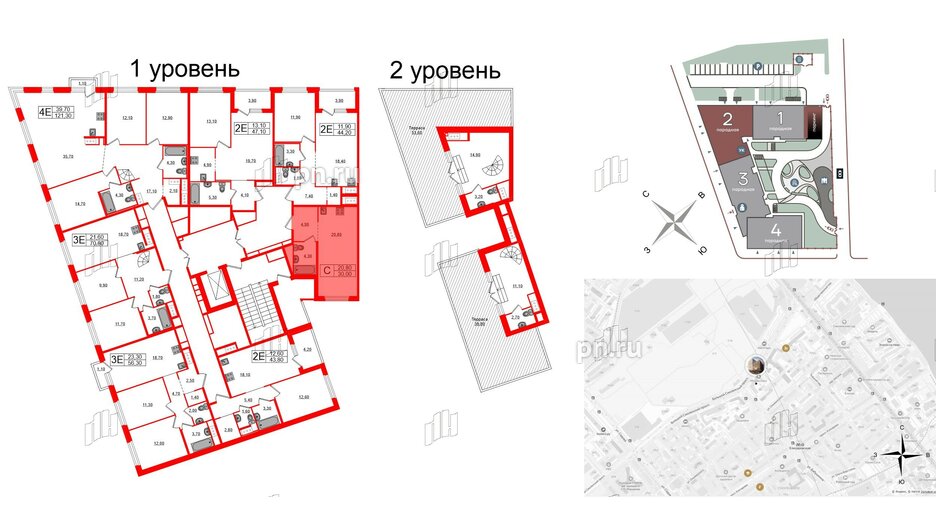 Квартира в ЖК «Литера», студия, 30 м², 8 этаж