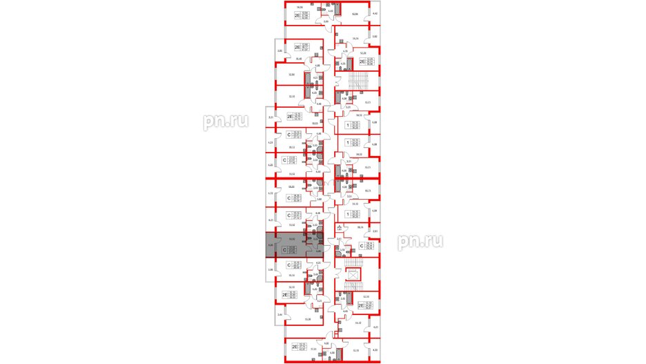 Квартира в ЖК Любоград, студия, 22.91 м², 2 этаж