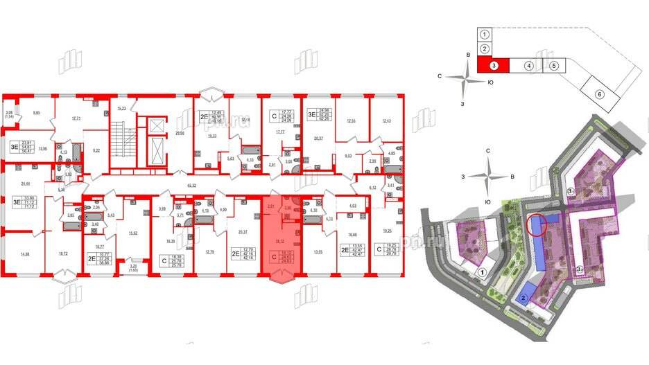 Квартира в ЖК Максималист, студия, 24.63 м², 17 этаж