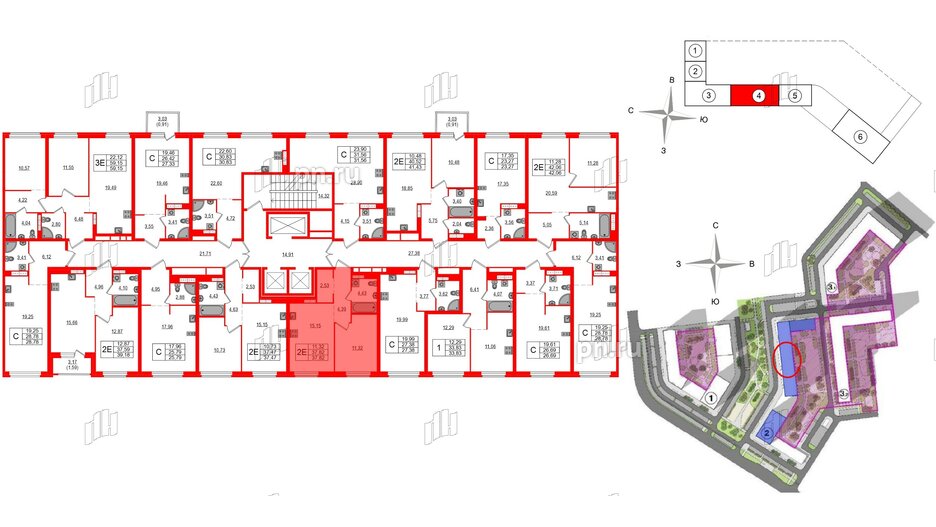 Квартира в ЖК Максималист, 1 комнатная, 37.82 м², 4 этаж