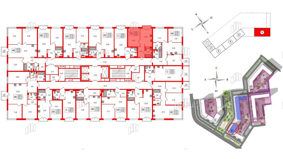 Квартира в ЖК Максималист, 1 комнатная, 34.74 м², 17 этаж