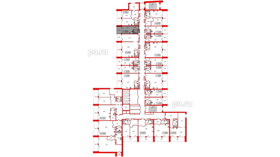 Апартаменты в ЖК Морская Ривьера, студия, 24.7 м², 10 этаж