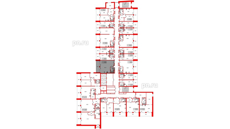 Апартаменты в ЖК Морская Ривьера, студия, 51.6 м², 10 этаж