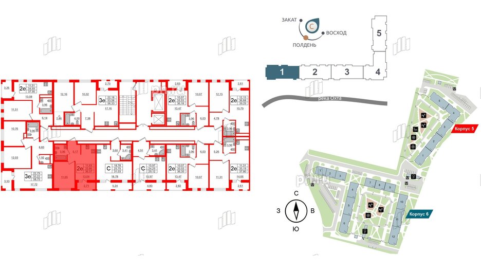 Квартира в ЖК ЦДС Мурино Space, 1 комнатная, 33.86 м², 11 этаж